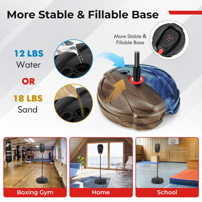 Inflation-Free Boxing Set with Punching Bag Boxing Gloves