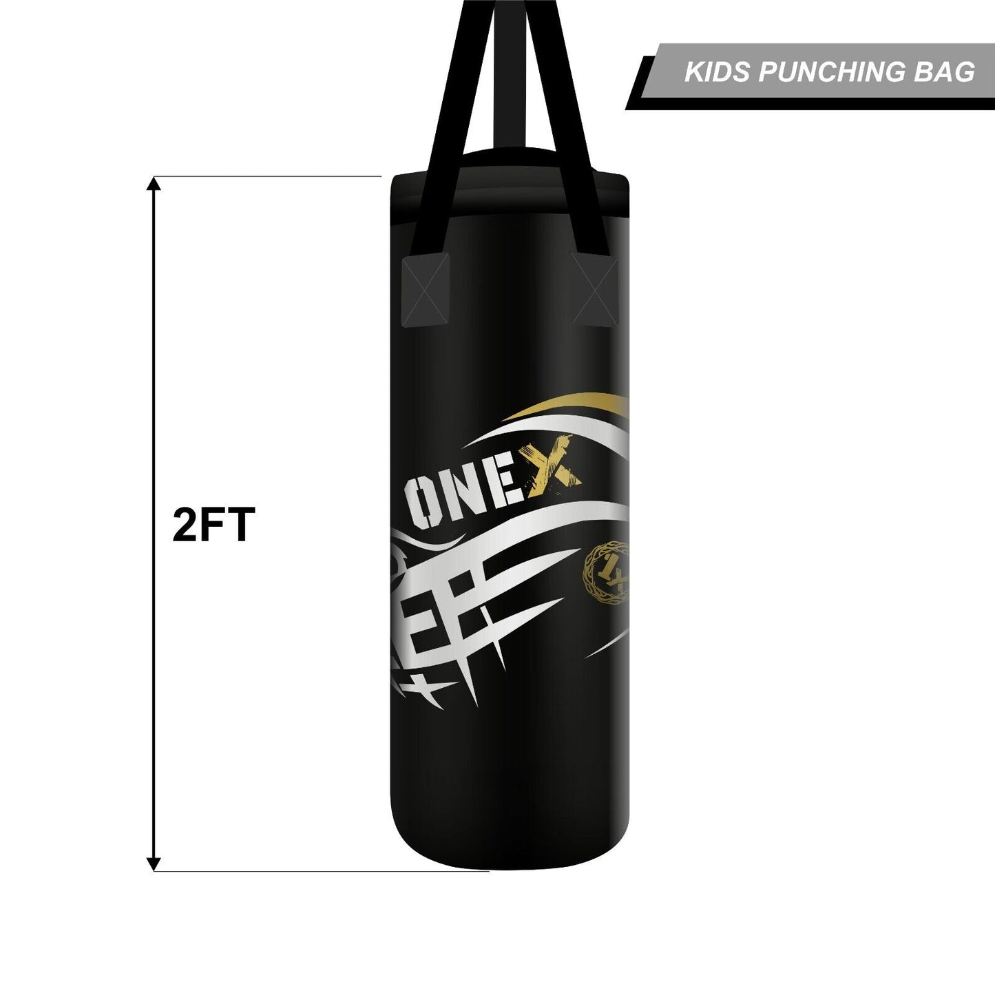 2FT Junior Kids Punch Bag Set with Boxing Gloves for MMA and Kickboxing Training